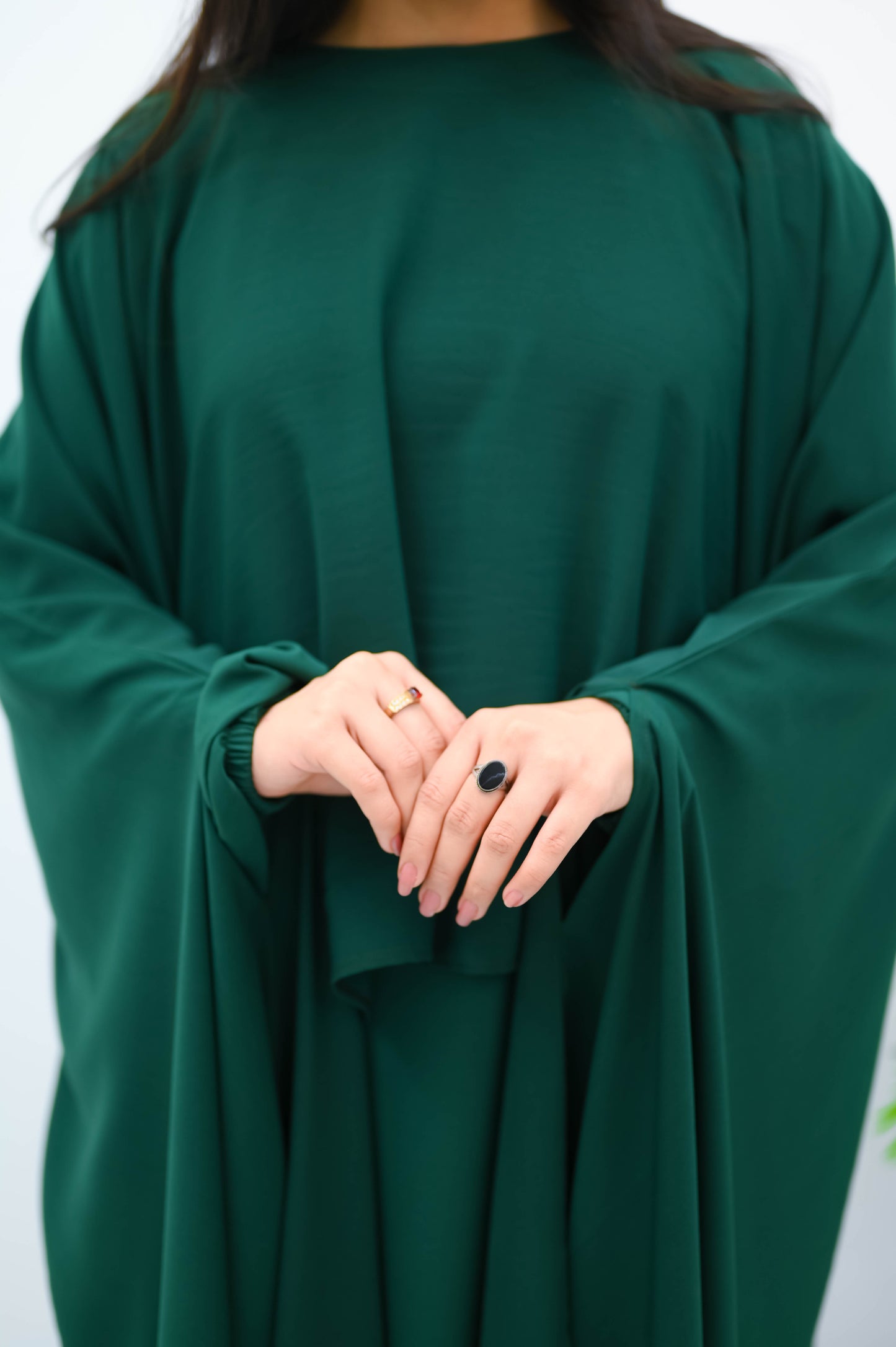 The Moonlight Emerald Cape Abaya