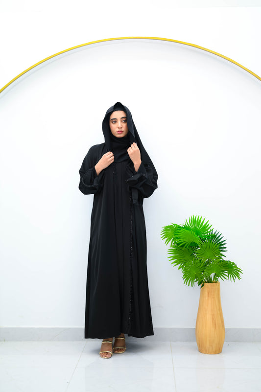 The Diamond-Dust Noir Abaya